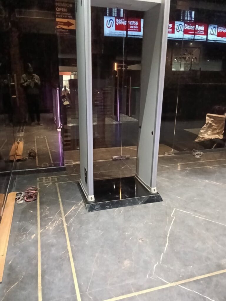 Union Bank Swing Barrier Gate Installation
