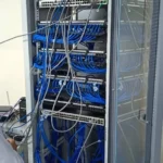 Freestanding Network Server Rack Housing Patch Panel,Switch,Ehernet Cabling Installation